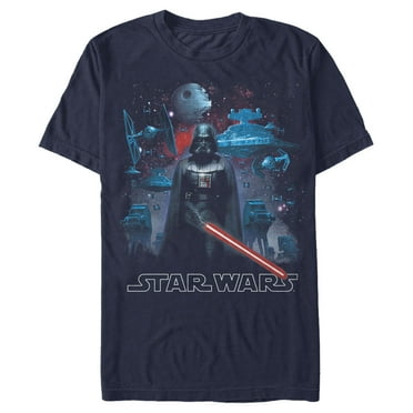Men's Star Wars Dark Side Partners  Graphic Tee Navy Blue 2X Large