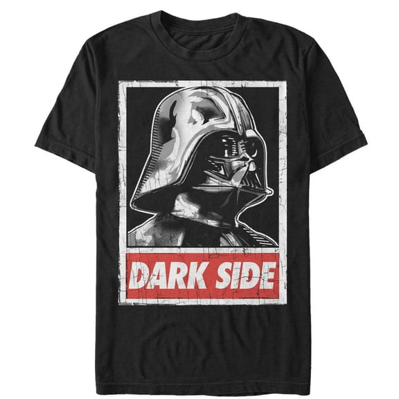 Men's Star Wars Dark Side Poster Graphic Tee Black Medium