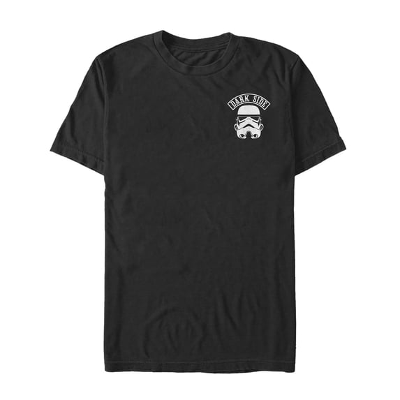 Men's Star Wars Dark Side Stormtrooper Badge Graphic Tee Black 2X Large