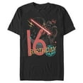 thumbnail image 1 of Men's Star Wars Darth Vader 16th Birthday Abstract Background Graphic Tee Black 2X Large, 1 of 4