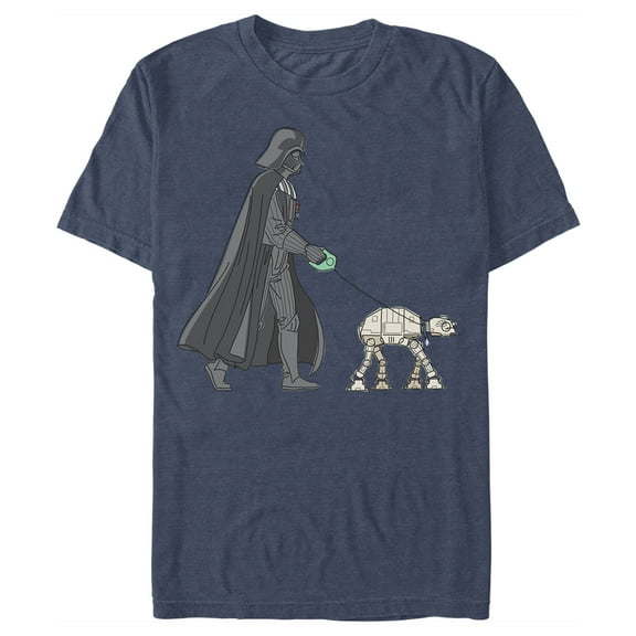 Men's Star Wars Darth Vader AT-AT Walker Graphic Tee Color: Navy Heather Size: XL