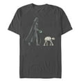 thumbnail image 1 of Men's Star Wars Darth Vader AT-AT Walking the Dog Graphic Tee Charcoal Large, 1 of 5