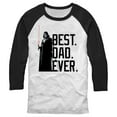 thumbnail image 1 of Men's Star Wars Darth Vader Best. Dad. Ever. Baseball Graphic Tee White/Black 2X Large, 1 of 4