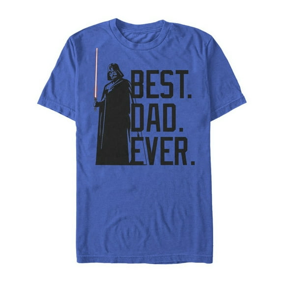 Men's Star Wars Darth Vader Best. Dad. Ever.  Graphic Tee Royal Blue Large
