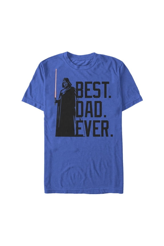 Men's Star Wars Darth Vader Best. Dad. Ever.  Graphic Tee Royal Blue Small