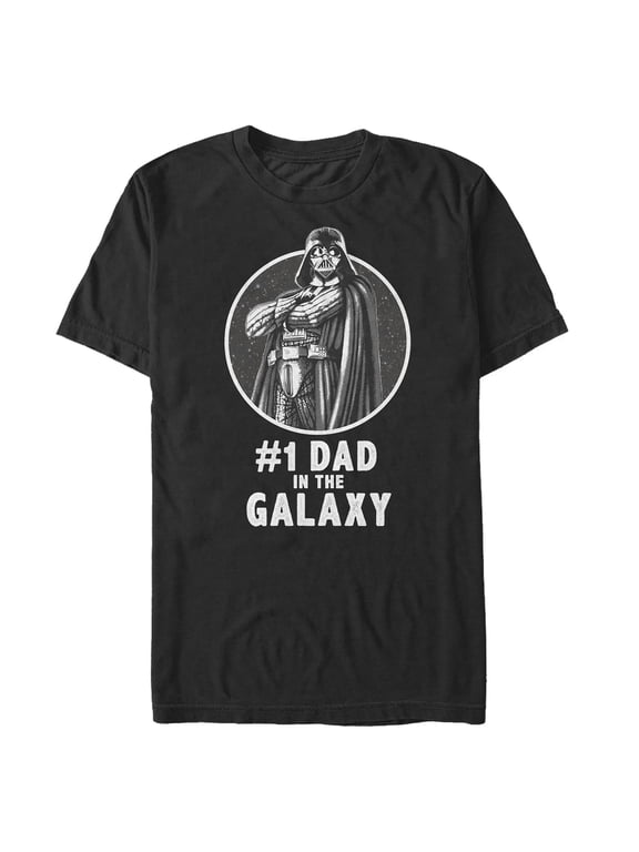 Men's Star Wars Darth Vader Best Dad Graphic Tee Black Large