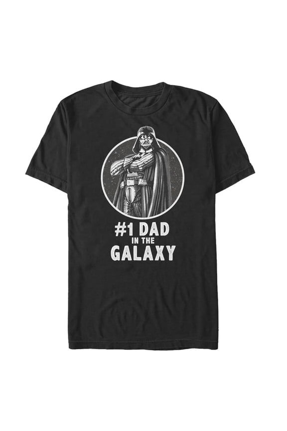 Men's Star Wars Darth Vader Best Dad Graphic Tee Black Large
