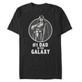 thumbnail image 1 of Men's Star Wars Darth Vader Best Dad  Graphic Tee Black Small, 1 of 4