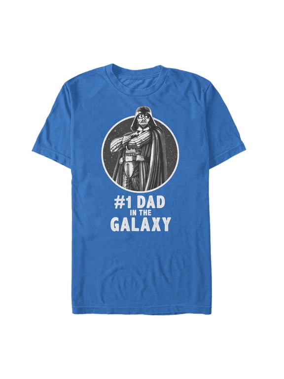 Men's Star Wars Darth Vader Best Dad Graphic Tee Royal Blue X Large
