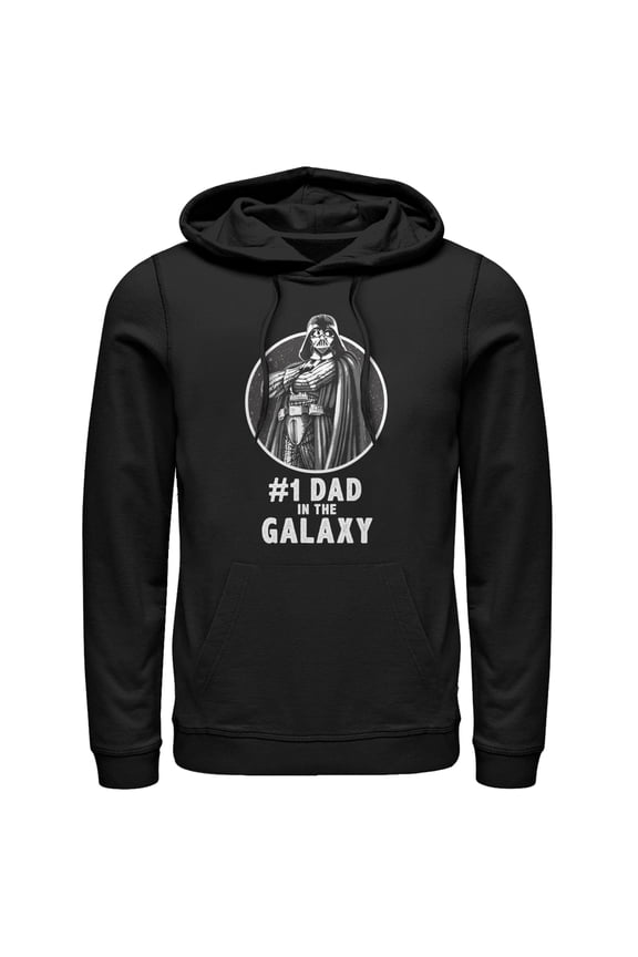 Men's Star Wars Darth Vader Best Dad Pull Over Hoodie Black 2X Large