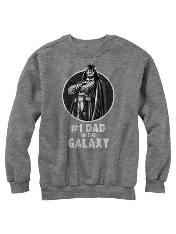 Men's Star Wars Darth Vader Best Dad Sweatshirt Athletic Heather Small