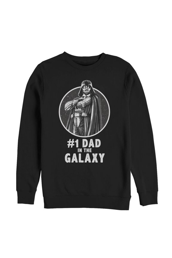 Men's Star Wars Darth Vader Best Dad  Sweatshirt Black X Large