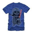 thumbnail image 1 of Men's Star Wars Darth Vader Cartoon Graphic Tee Royal Heather Large, 1 of 4