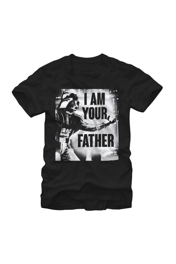 Men's Star Wars Darth Vader Dad Graphic Tee Black Large
