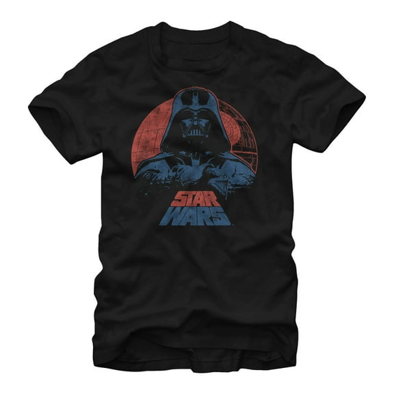 Men's Star Wars Darth Vader Death Star Darkness  Graphic Tee Black Large