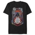 thumbnail image 1 of Men's Star Wars Darth Vader Death Star Pinball Graphic Tee Black 3X Large, 1 of 4