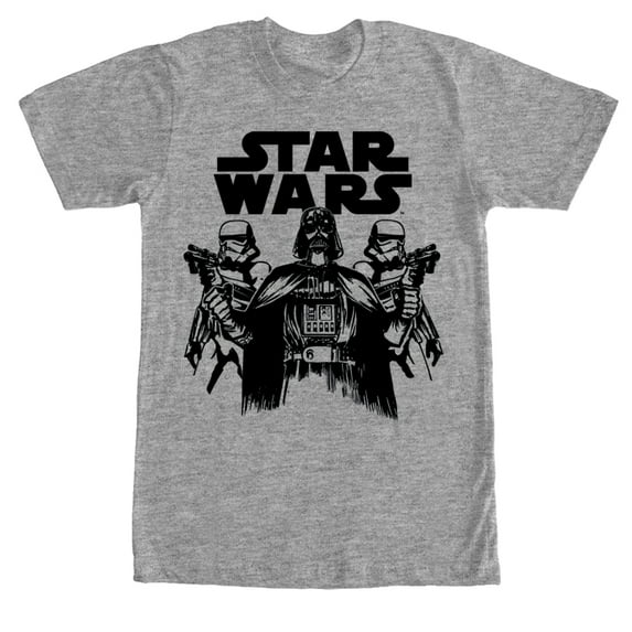 Men's Star Wars Darth Vader Entourage Graphic Tee Athletic Heather Medium