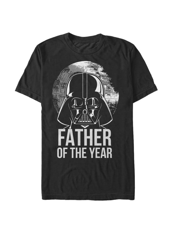 Men's Star Wars Darth Vader Father of the Year Graphic Tee Black X Large