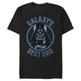 thumbnail image 1 of Men's Star Wars Darth Vader Galaxy's Best Dad  Graphic Tee Black Medium, 1 of 5