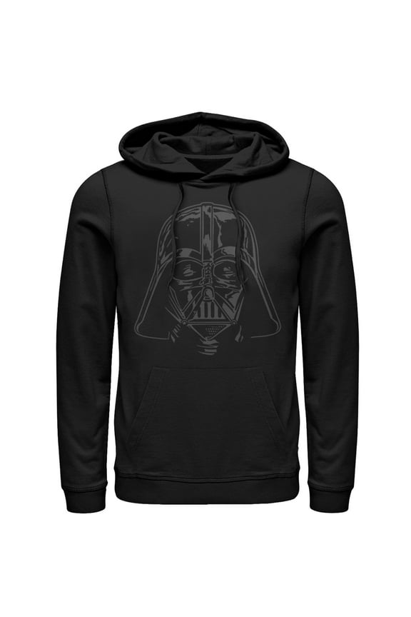 Men's Star Wars Darth Vader Helmet Pull Over Hoodie Black Medium