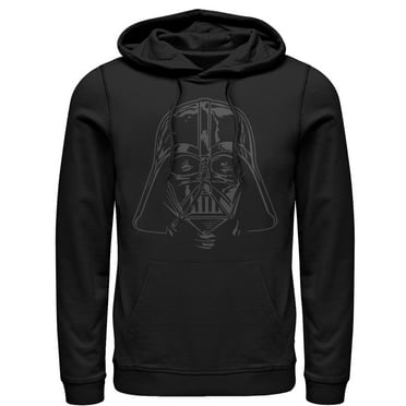Men's Star Wars Darth Vader Helmet  Pull Over Hoodie Black X Large