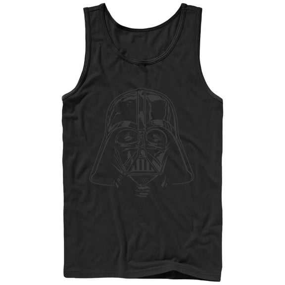 Men's Star Wars Darth Vader Helmet  Tank Top Black Large