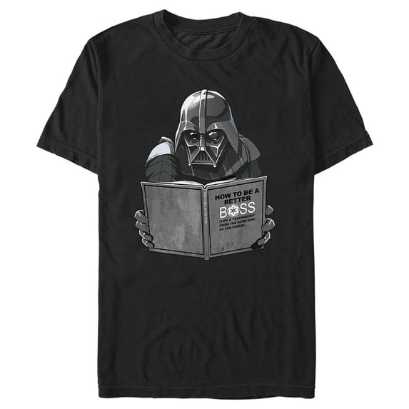 Men's Star Wars Darth Vader How To Be a Better Boss Graphic Tee Black 2X Large