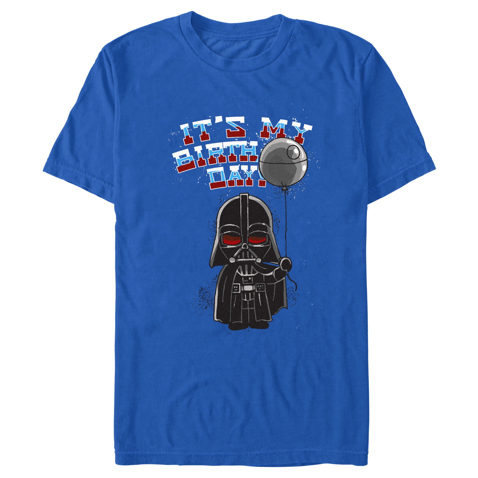Men s Star Wars Christmas Darth Vader Santa s Sleigh Graphic Tee Black Large Walmart