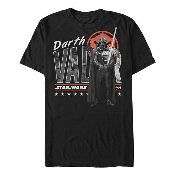 Men's Star Wars Darth Vader Lightsaber Graphic Tee Black 3X Large
