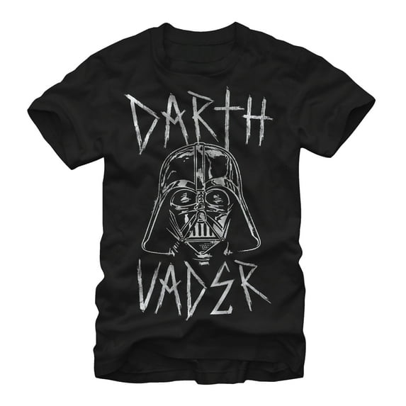 Men's Star Wars Darth Vader Metal Graphic Tee Black X Large
