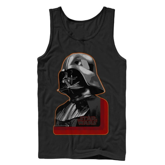 Men's Star Wars Darth Vader Profile Tank Top Black Small