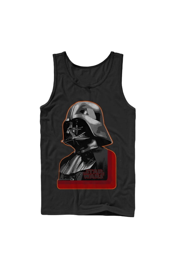 Men's Star Wars Darth Vader Profile Tank Top Black Small