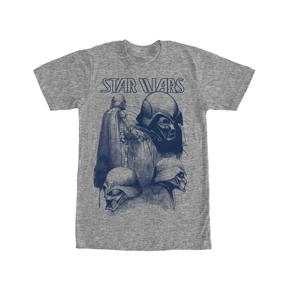 Men's Star Wars Darth Vader Sketches Graphic Tee Athletic Heather Large