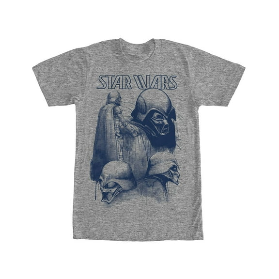 Men's Star Wars Darth Vader Sketches Graphic Tee Athletic Heather Small