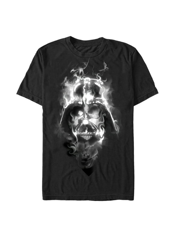 Men's Star Wars Darth Vader Smoke Graphic Tee Black Large