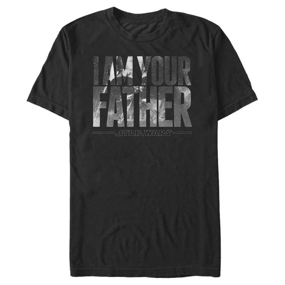 Men's Star Wars Darth Vader Space Father Graphic Tee Black 4X Large