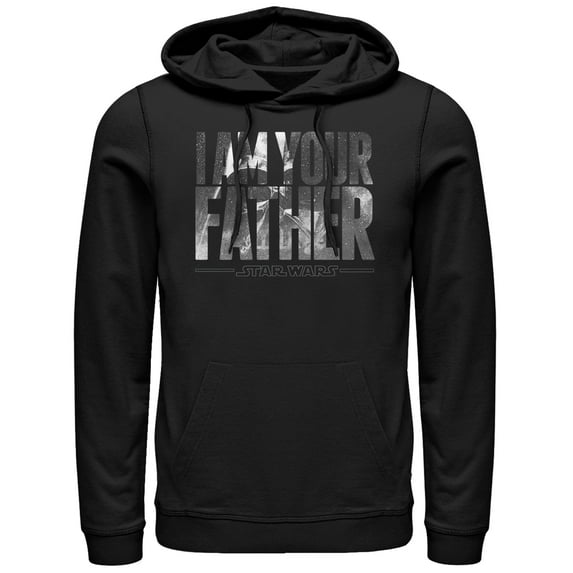 Men's Star Wars Darth Vader Space Father Pull Over Hoodie Black Medium