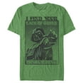 thumbnail image 1 of Men's Star Wars Darth Vader St. Patrick's Day Lack of Green  Graphic Tee Kelly Heather X Large, 1 of 4