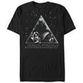 thumbnail image 1 of Men's Star Wars Darth Vader Triangle Stars In Space Graphic Tee Black 3X Large, 1 of 4