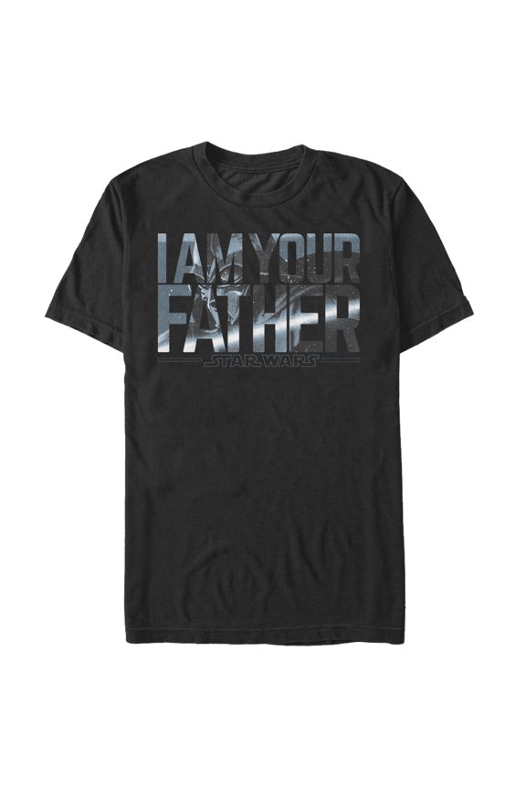 Men's Star Wars Darth Vader Your Father Graphic Tee Black Small