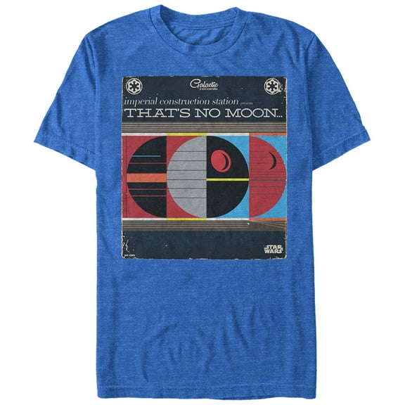 Men's Star Wars Death Star Program  Graphic Tee Royal Blue Heather Large