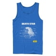 thumbnail image 1 of Men's Star Wars Death Star Schematics  Tank Top Royal Large, 1 of 3