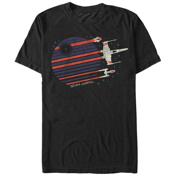 Men's Star Wars Death Star Streaks Graphic Tee Black 5X Large