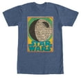 thumbnail image 1 of Men's Star Wars Death Star Trading Card Graphic Tee Navy Blue Heather Large, 1 of 3