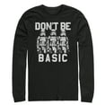 thumbnail image 1 of Men's Star Wars Don't Be Basic Stormtroopers Long Sleeve Shirt Black Large, 1 of 3