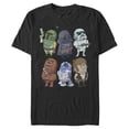 thumbnail image 1 of Men's Star Wars Doodle Character Grid Graphic Tee Black 3X Large, 1 of 4