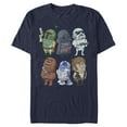 thumbnail image 1 of Men's Star Wars Doodle Character Grid Graphic Tee Navy Blue X Large, 1 of 4