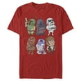 thumbnail image 1 of Men's Star Wars Doodle Character Grid Graphic Tee Red Medium, 1 of 4