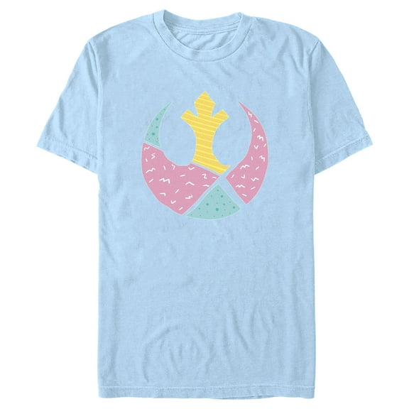 Men's Star Wars Easter Egg Rebel Alliance Logo  Graphic Tee Light Blue Large