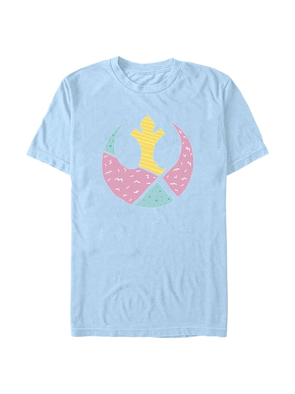 Men's Star Wars Easter Egg Rebel Alliance Logo Graphic Tee Light Blue Medium